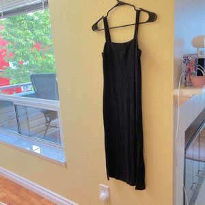 Forever21 ribbed black tank dress
